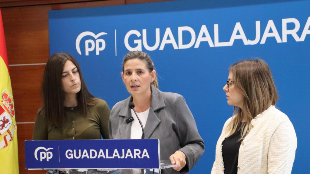 Carolina Agudo en rueda de prensa.