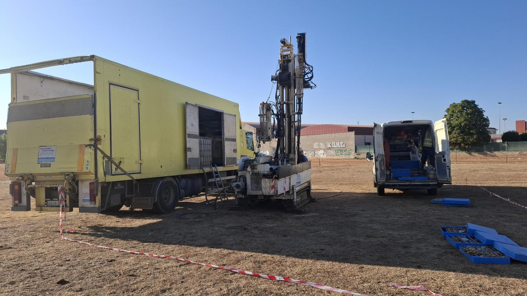Los estudios geotécnicos del terreno de la futura Facultad de Medicina de la Universidad de León