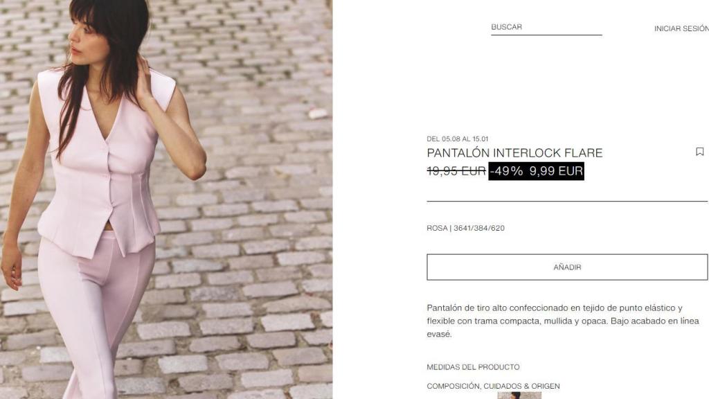 Pantalón 'interlock flare'. Ref. 3641/384/620