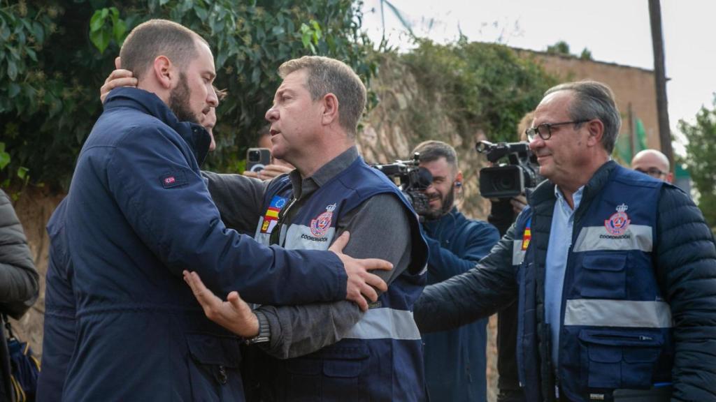 Page durante su primera visita a Letur (Albacete) tras la dana de octubre de 2024.