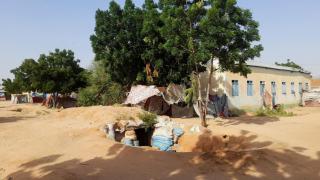 Un refugio en Sudán