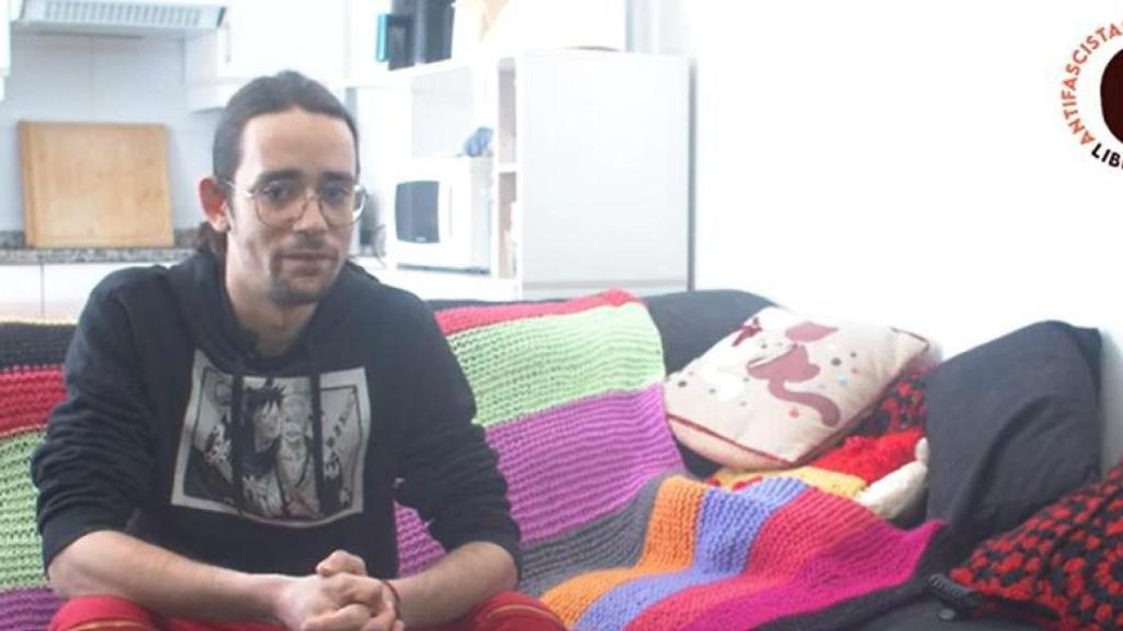 'Javitxu' Aijón, tras salir de prisión gracias al indulto del Gobierno.