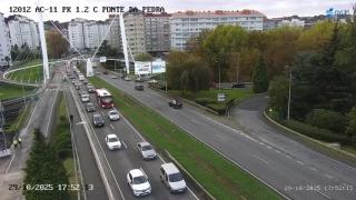 La rotonda de Matogrande, en A Coruña, colapsada de nuevo por las obras de Alfonso Molina