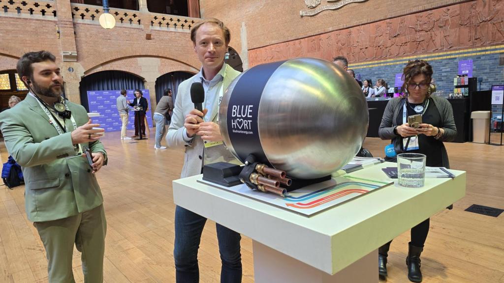 La bomba de calor de Blueheart en CES Amsterdam 2025.