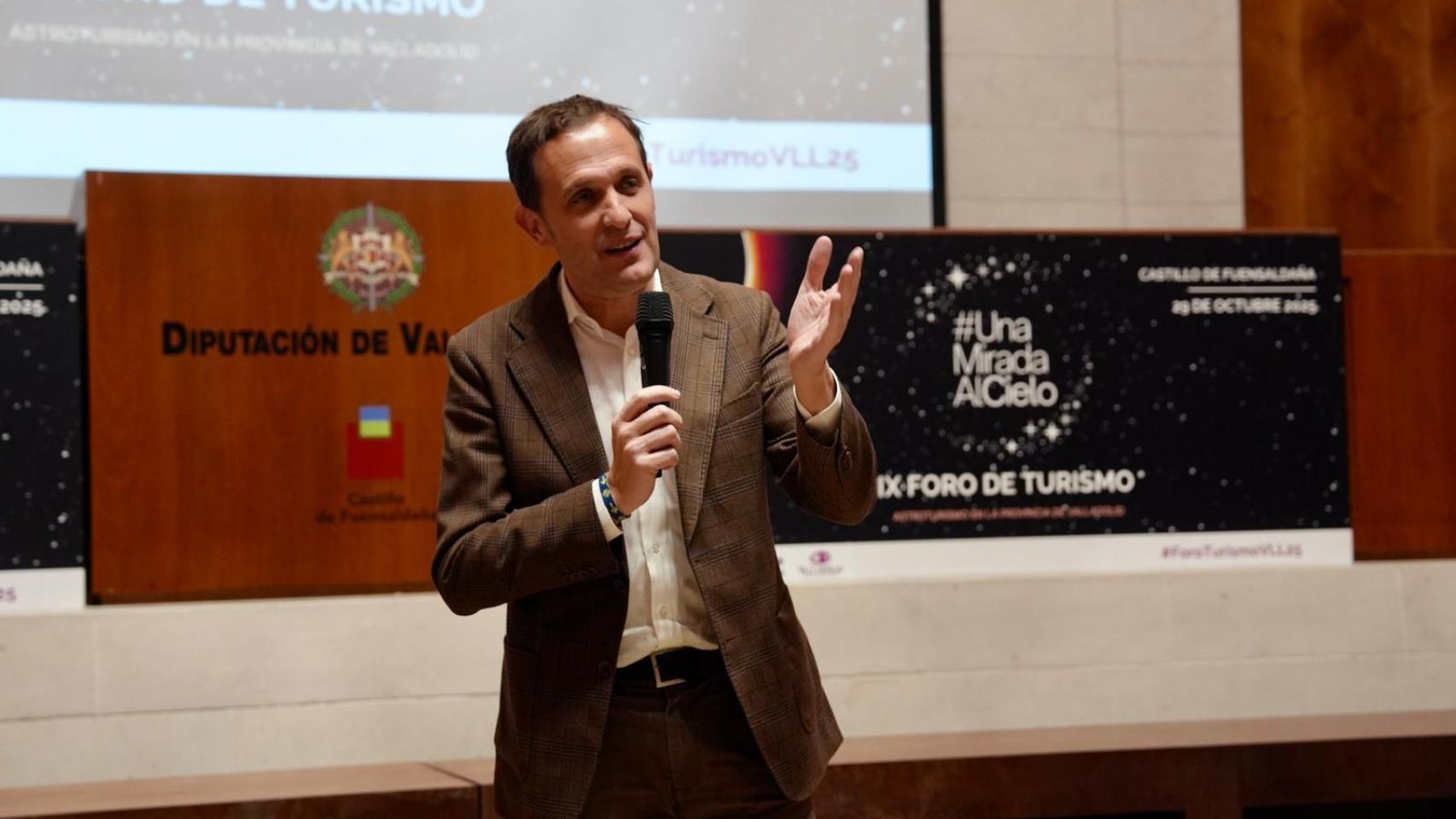 El presidente de la Diputación de Valladolid durante el Foro de Turismo Provincia de Valladolid.