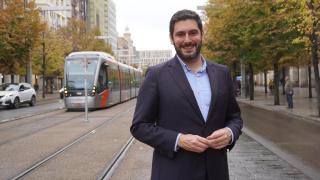 Nolasco, este miércoles en el paseo de la Independencia de Zaragoza.