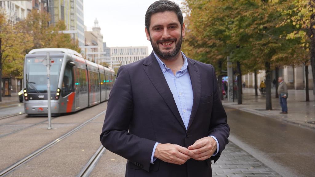 Nolasco, este miércoles en el paseo de la Independencia de Zaragoza.