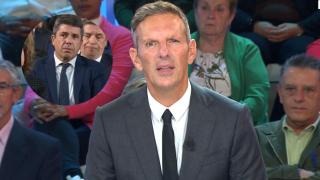 Joaquín Prat, en 'El tiempo justo', en un montaje junto a una foto de Carlos Mazón.