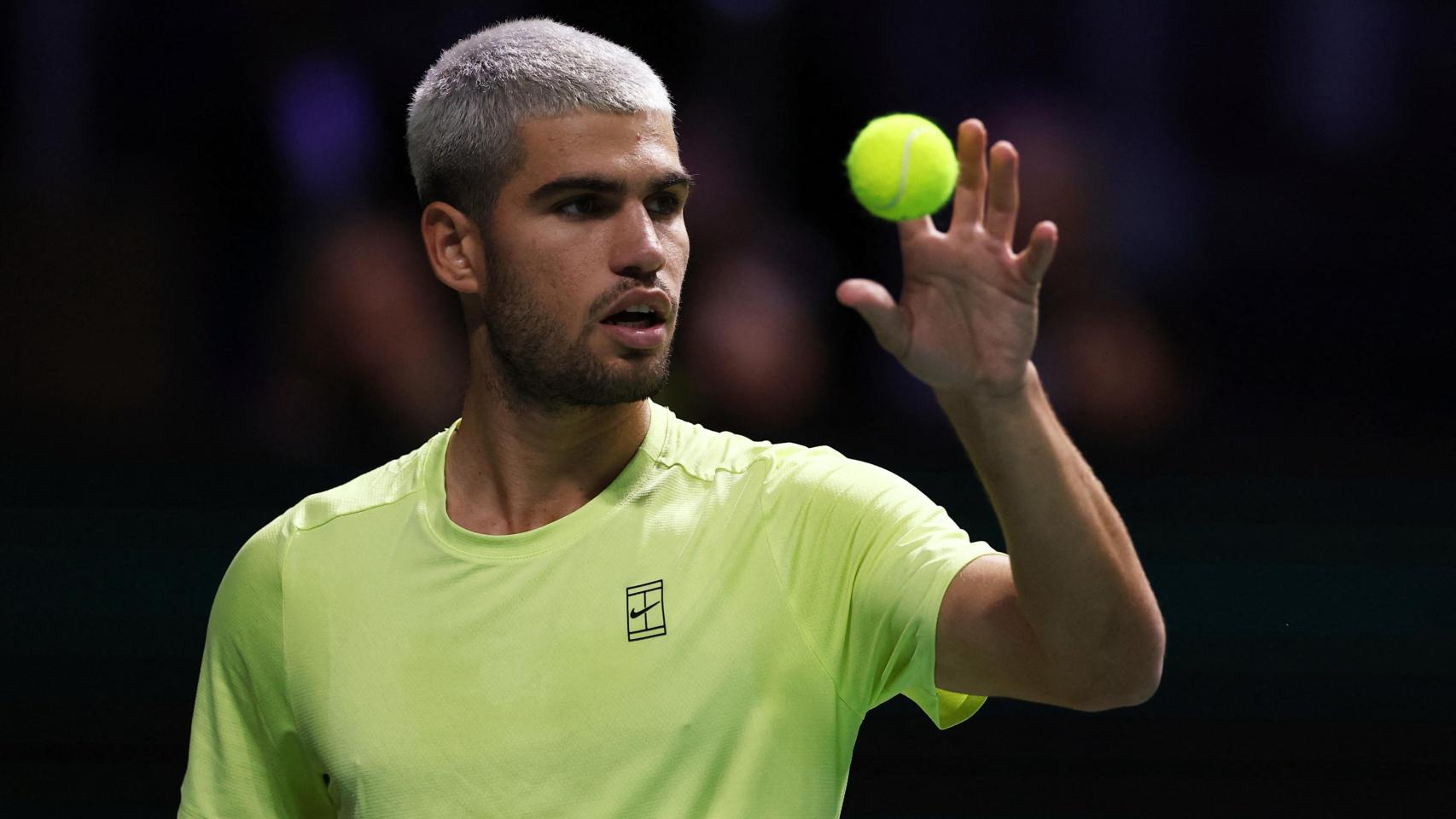 Alcaraz, durante el partido contra Norrie.
