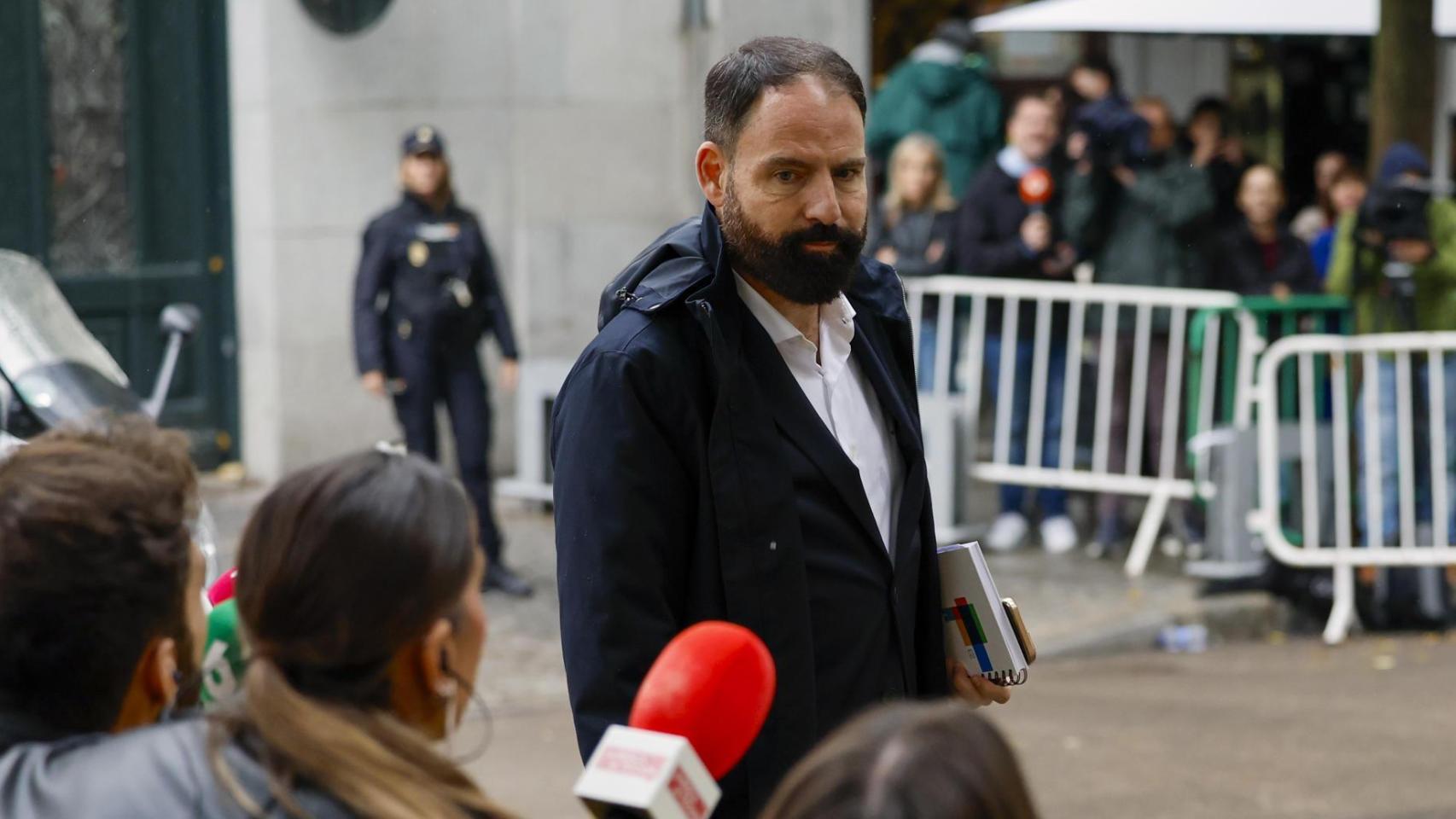 Mariano Moreno a su llegada al Tribunal Supremo este miércoles.