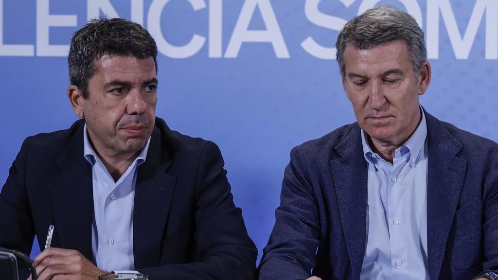 Carlos Mazón y Alberto Núñez Feijóo.