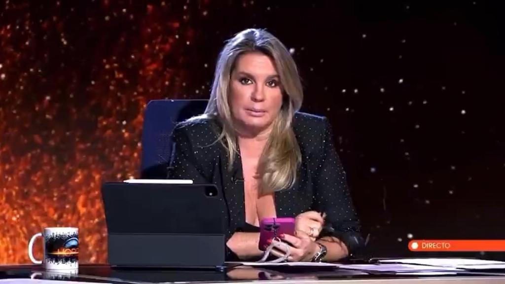 Carmen Porter, en el momento que habla sobre el parking de Bonaire en 'Horizonte'.