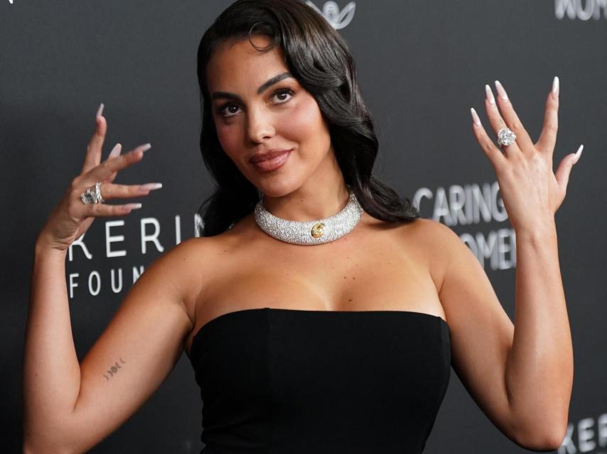 Georgina Rodríguez en un photocall.