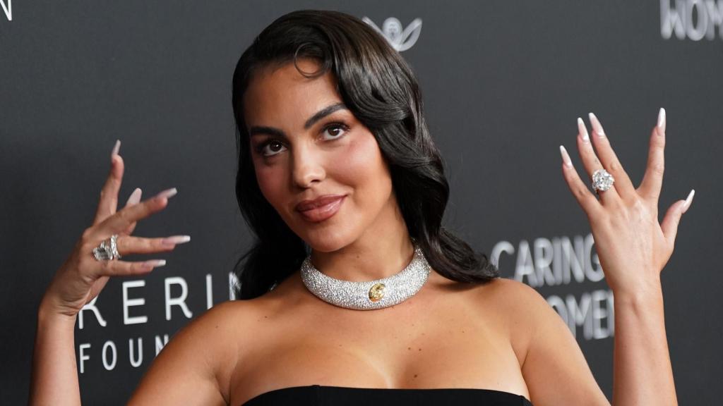 Georgina Rodríguez en un photocall.