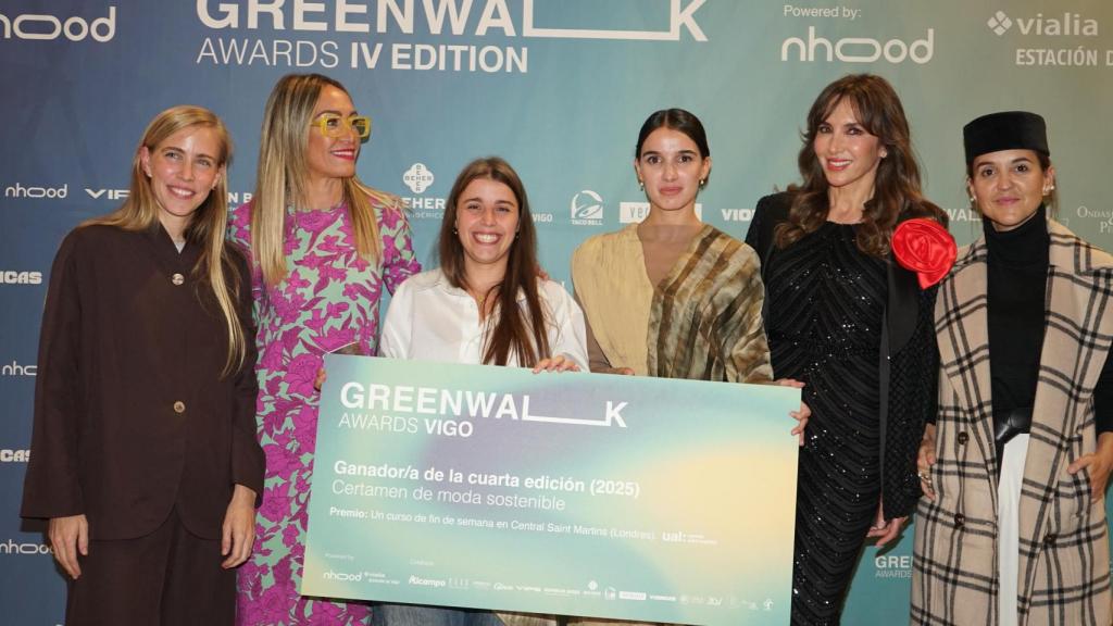 Marta Pujales, ganadora de los Greenwalk Awards 2025 en Vigo.