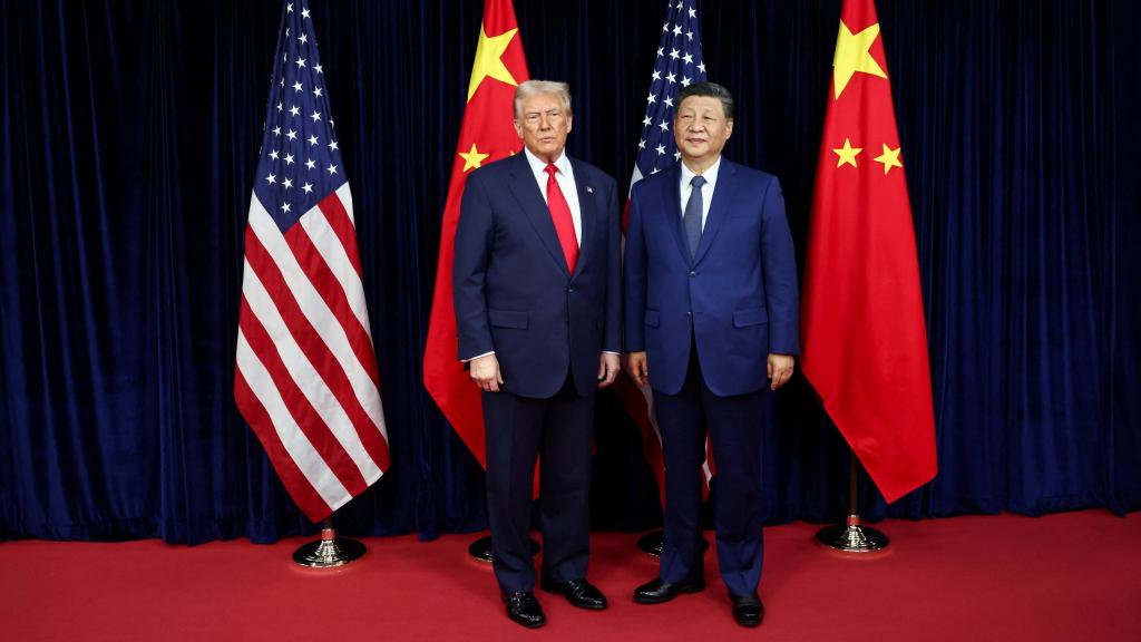 Donald Trump y Xi Jinping durante su encuentro en Busan.