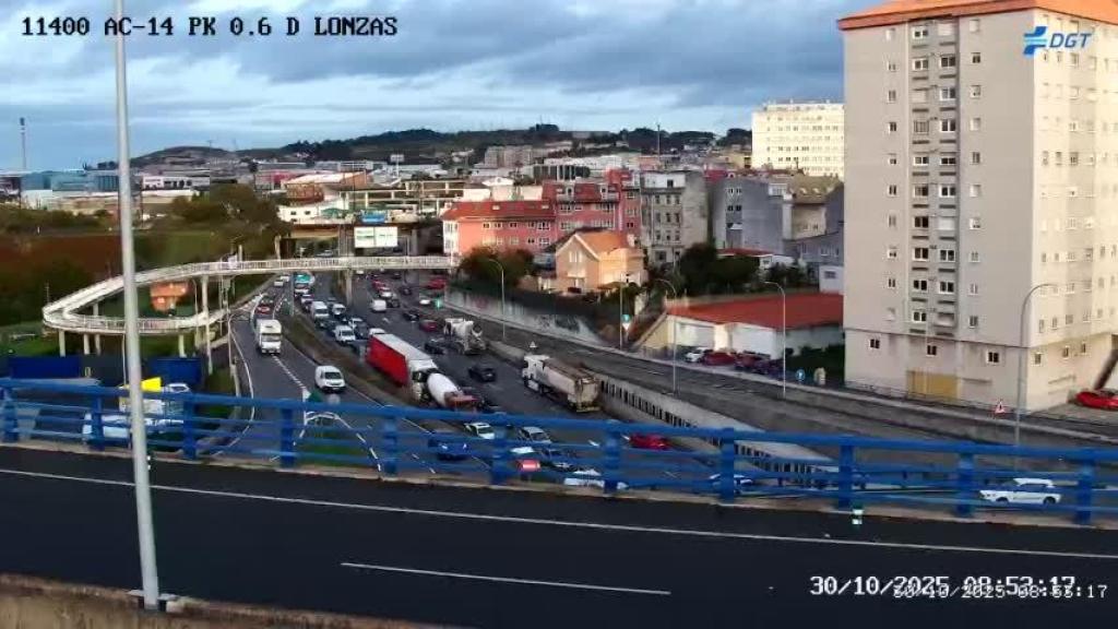 Imagen de los atascos.