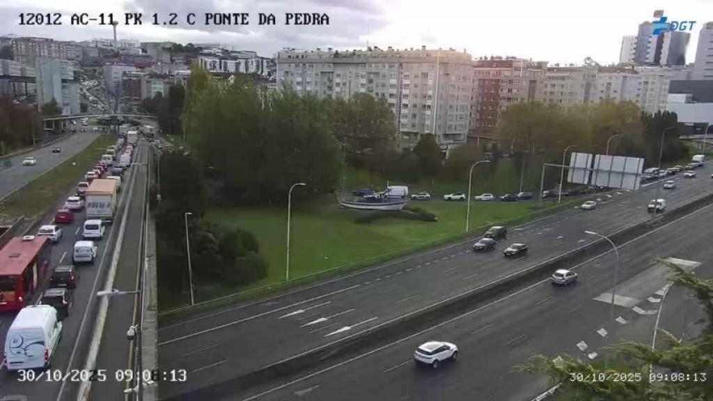 Imagen de los atascos.