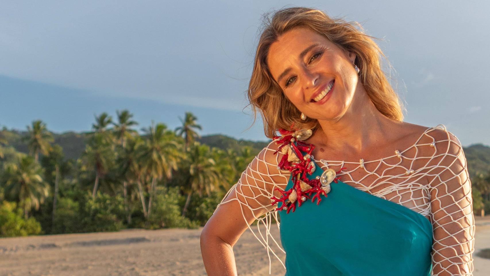 La presentadora Sandra Barneda, posando en República Dominicana.