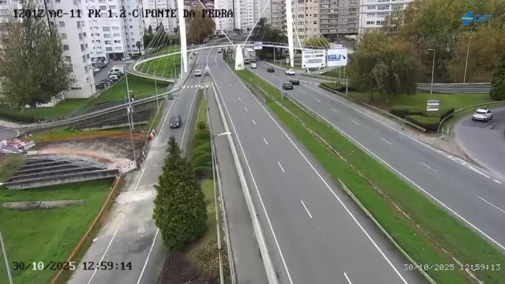 Imagen de la salida de San Cristóbal, que permaneció cortada desde el martes.