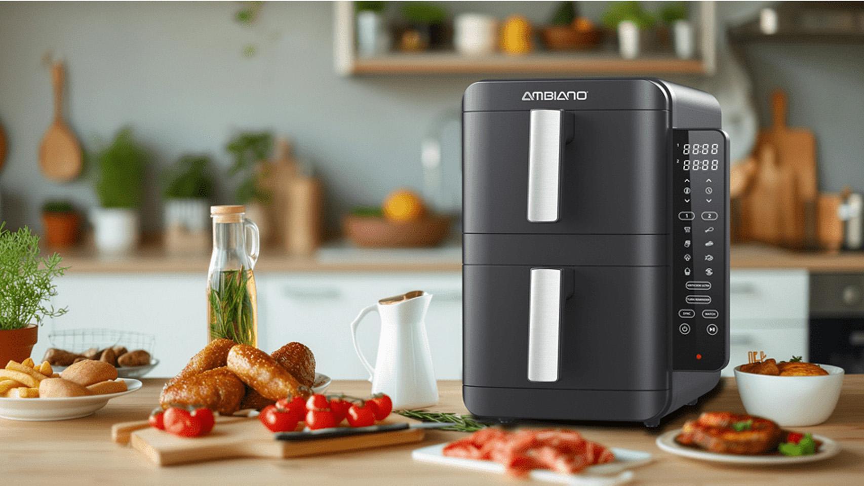 Freidora de aire doble de Aldi.