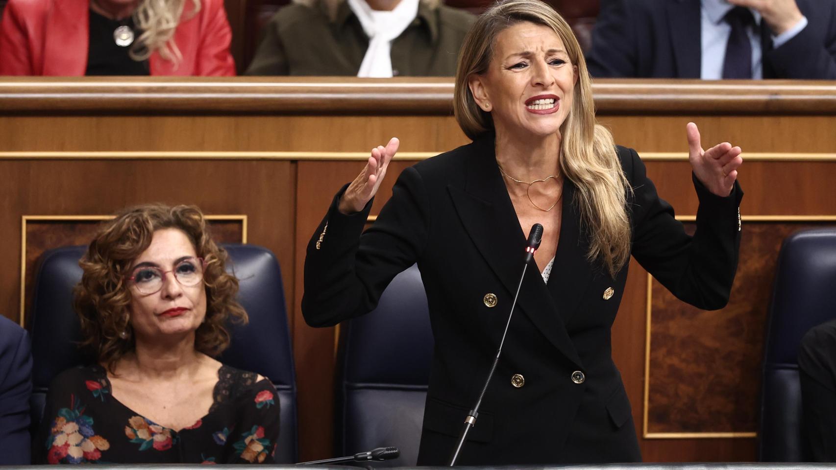 Yolanda Díaz, en el Congreso.