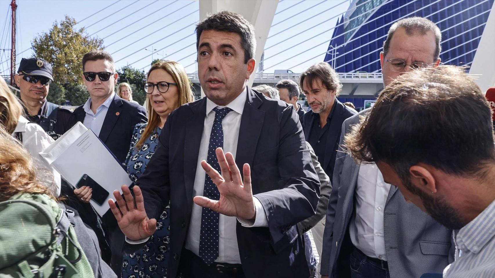 Carlos Mazón, este jueves en un acto en Valencia. Rober Solsona / EP