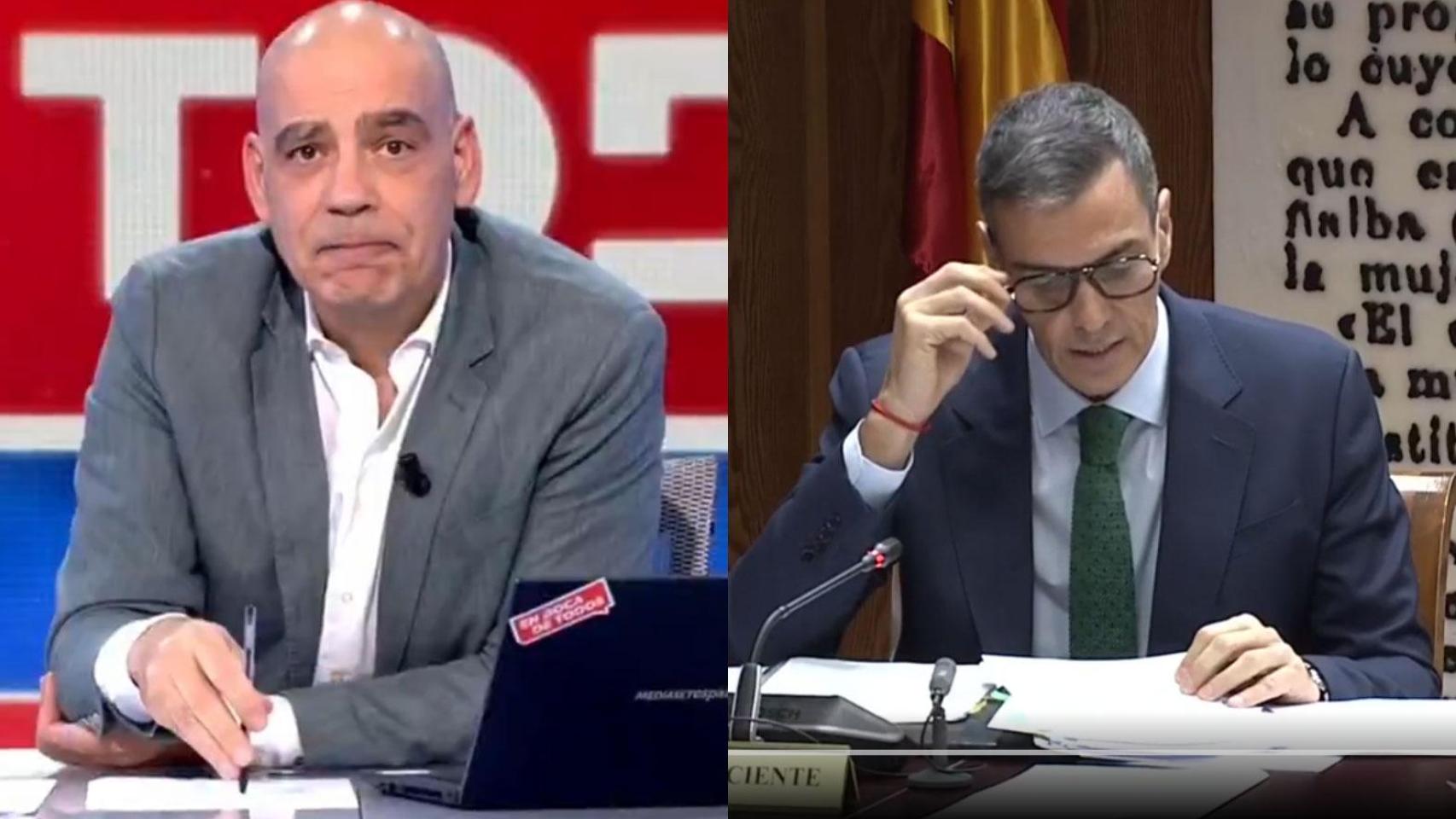 Nacho Abad y Pedro Sánchez.