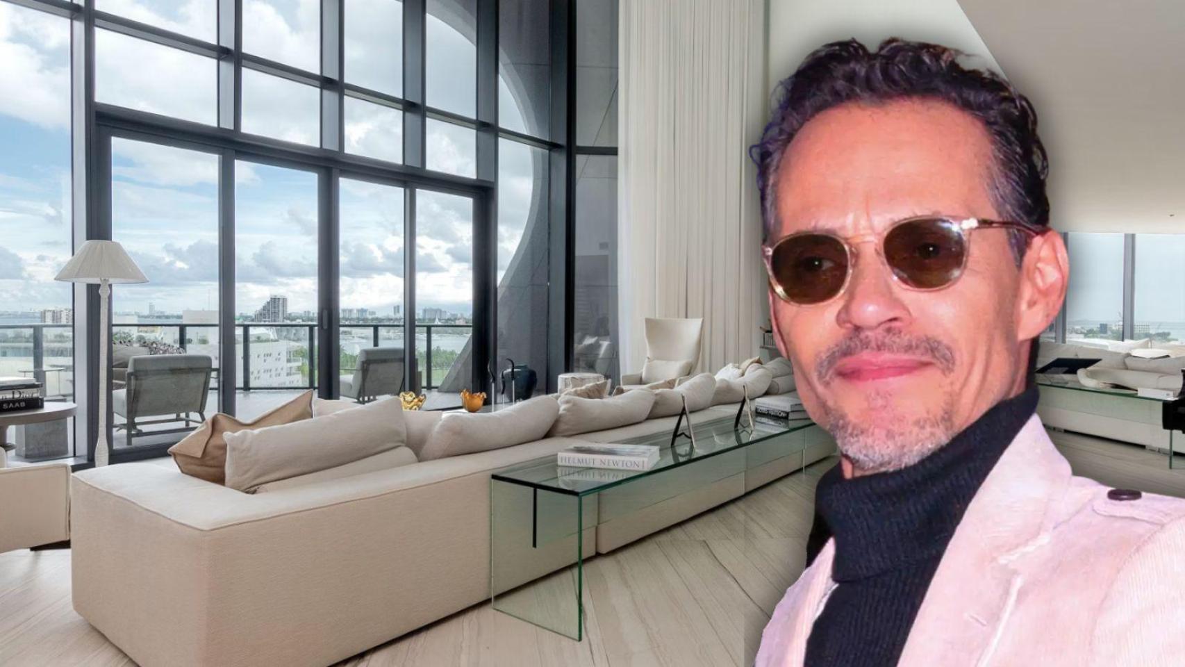 Marc Anthony ha vendido su exclusivo piso de Miami por 8,6 millones de dólares.
