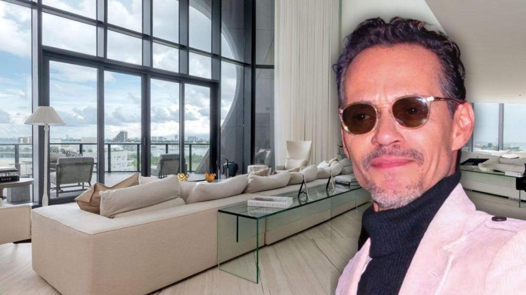 Marc Anthony ha vendido su exclusivo piso de Miami por 8,6 millones de dólares.