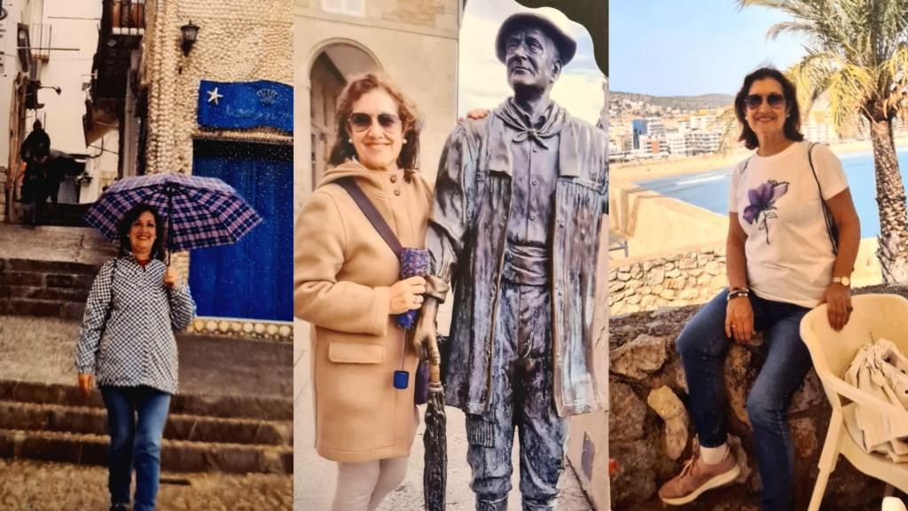 Pili en diferentes viajes del Imserso.