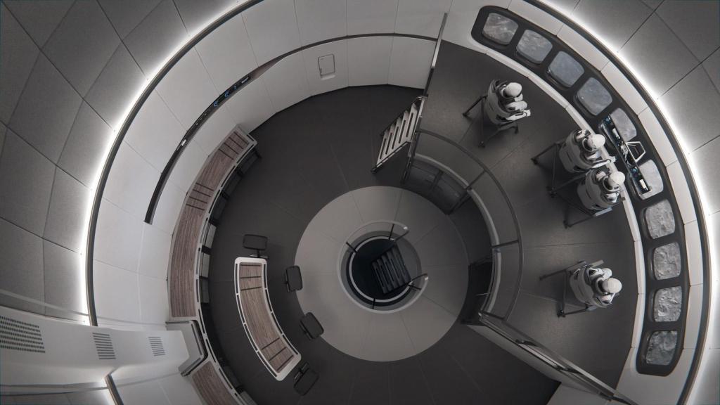 Cabina HLS de la Starship.