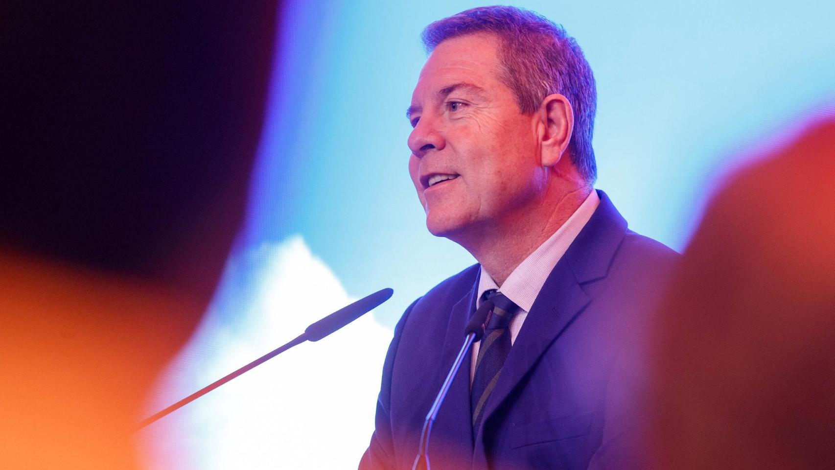 Emiliano García-Page durante un acto celebrado el pasado lunes en Toledo.