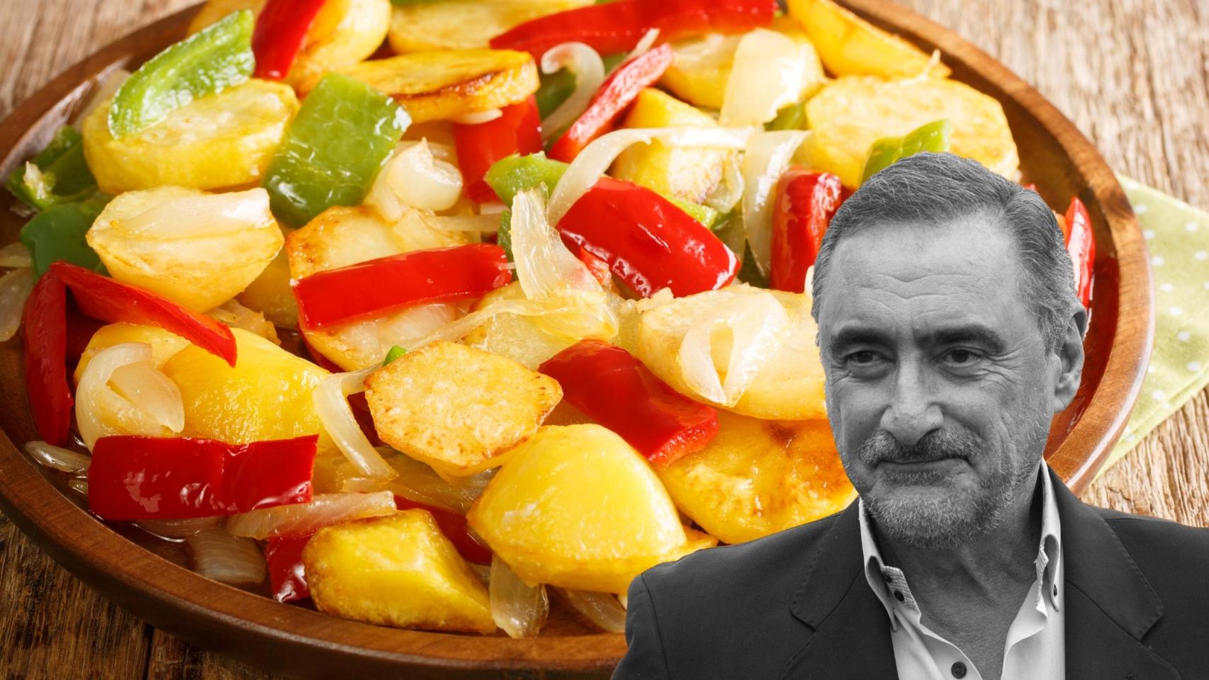 El locutor Carlos Herrera en un montaje de El Español