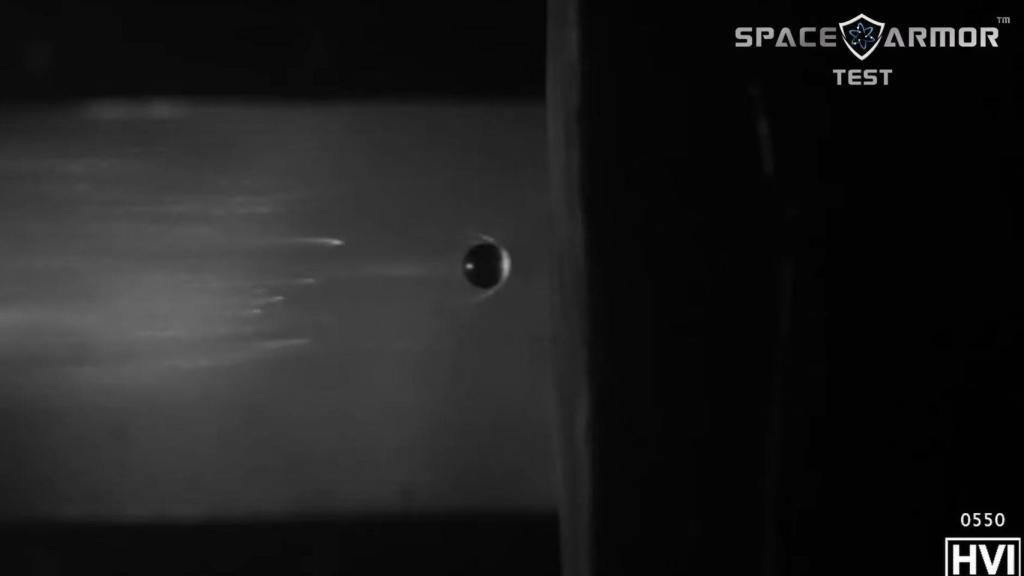 Prueba en el laboratorio de Space Armor