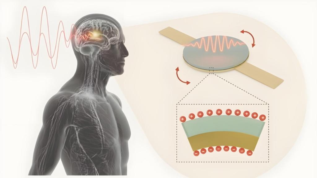 Una diminuta antena magnetoeléctrica implantada en el cerebro