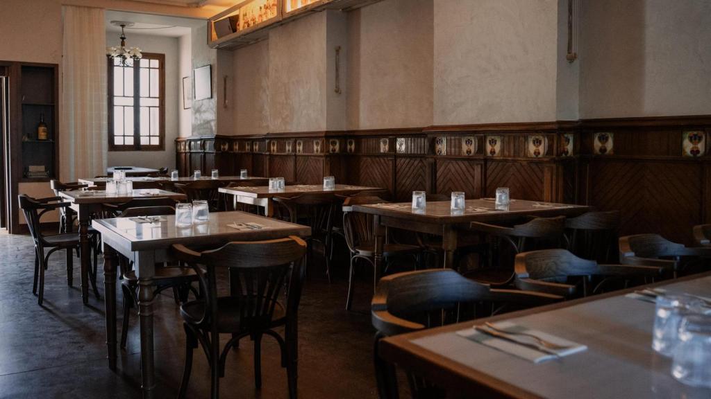 El salón del restaurante.