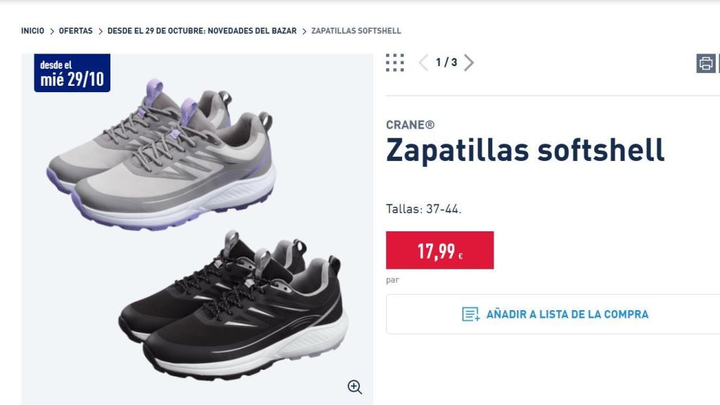 Zapatillas softshell.