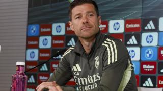 Xabi Alonso, durante la rueda de prensa previa al partido contra el Valencia.