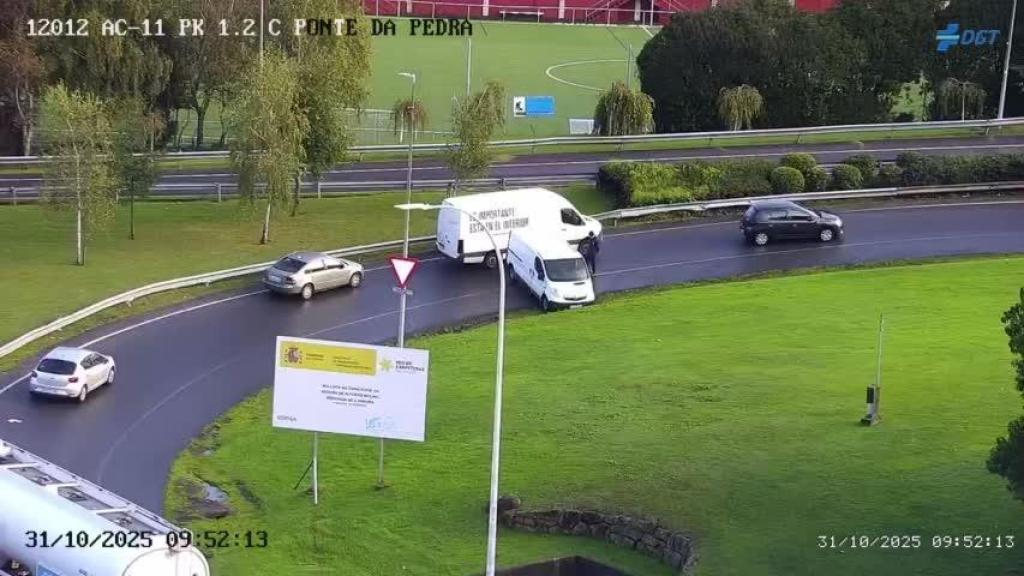 Imagen del vehículo implicado en la salida de vía.