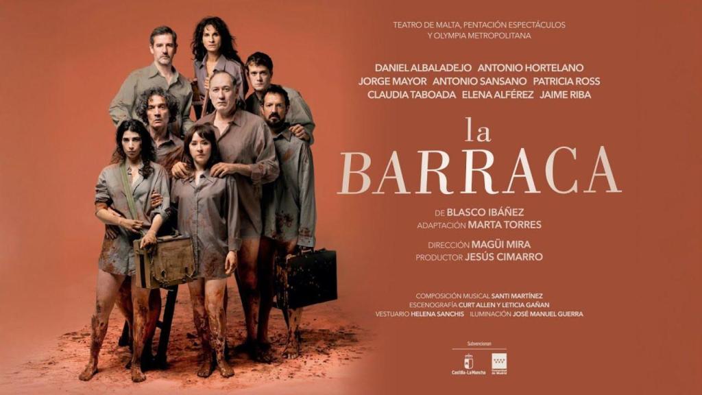 La última representación teatral del mes será 'La barraca', inspirada en la novela de Blasco Ibáñez