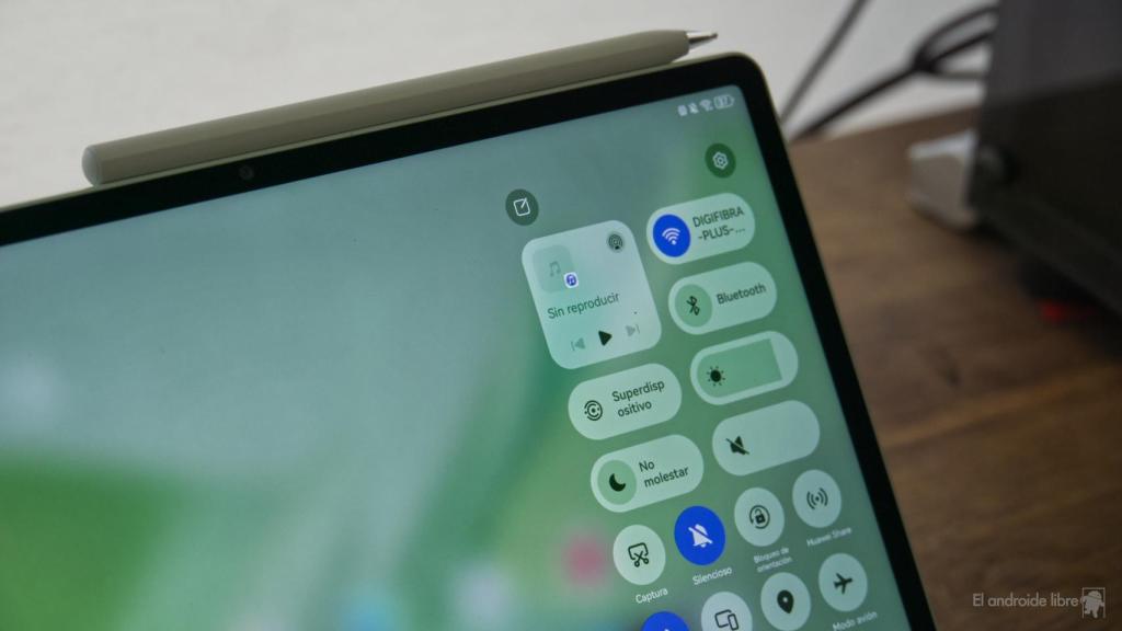 Ajustes rápidos en la Huawei MatePad 12X