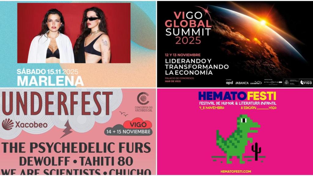 Estos son los grandes eventos de noviembre 2025 que no te podrás perder en Vigo