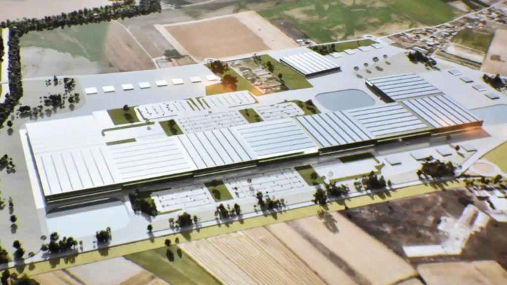 Recreación de la futura fábrica de Inobat Valladolid.
