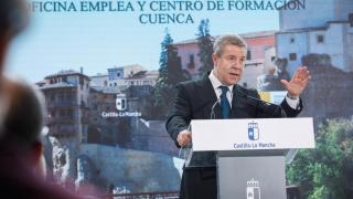 El presidente de Castilla-La Mancha ha participado en un acto en la ciudad de Cuenca.