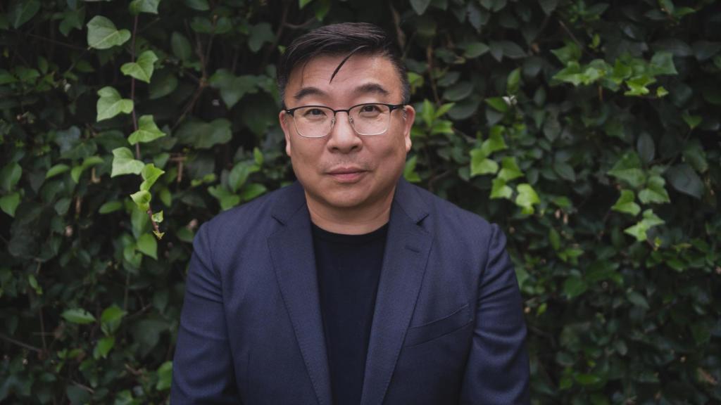 Antonio Liu antes de la entrevista con EL ESPAÑOL.