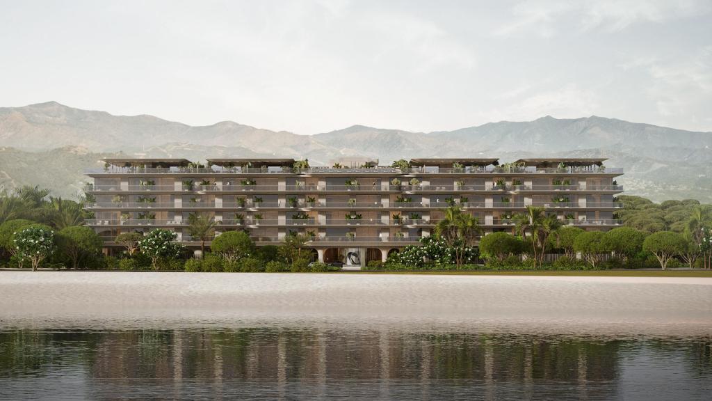 Imagen del complejo residencial de lujo en Estepona.