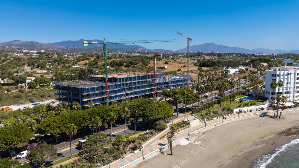 Avance de las obras de construcción.