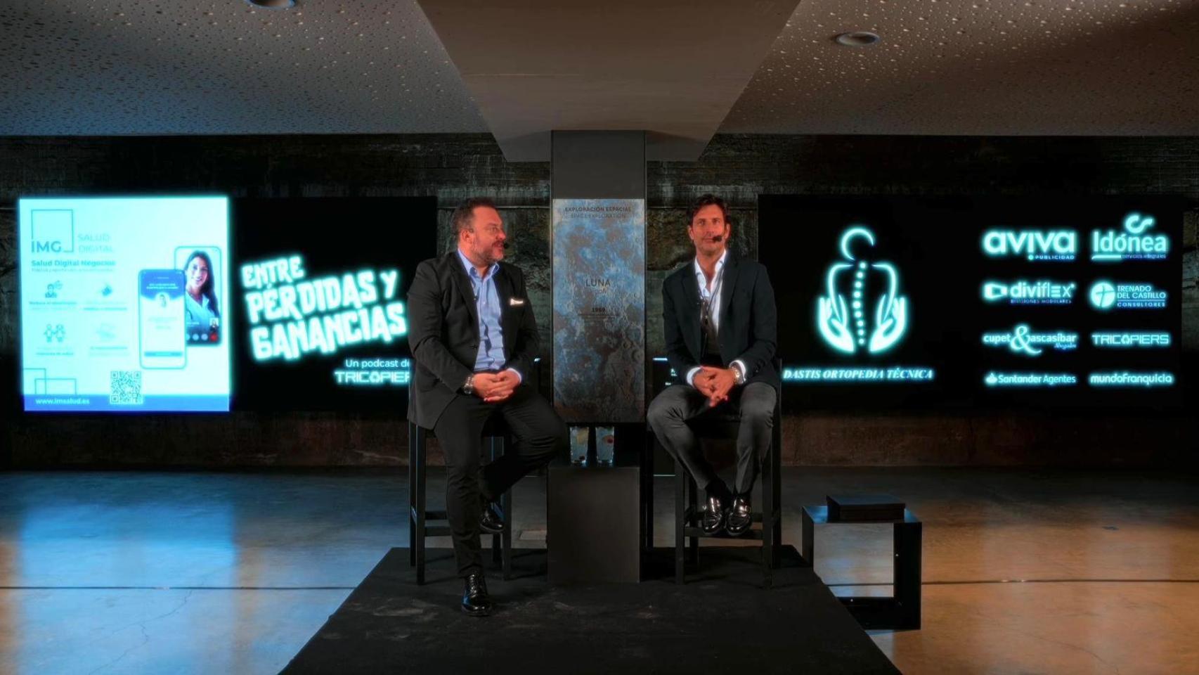 Imagen de Tristán Tristán y Fede Quintero durante el acto.