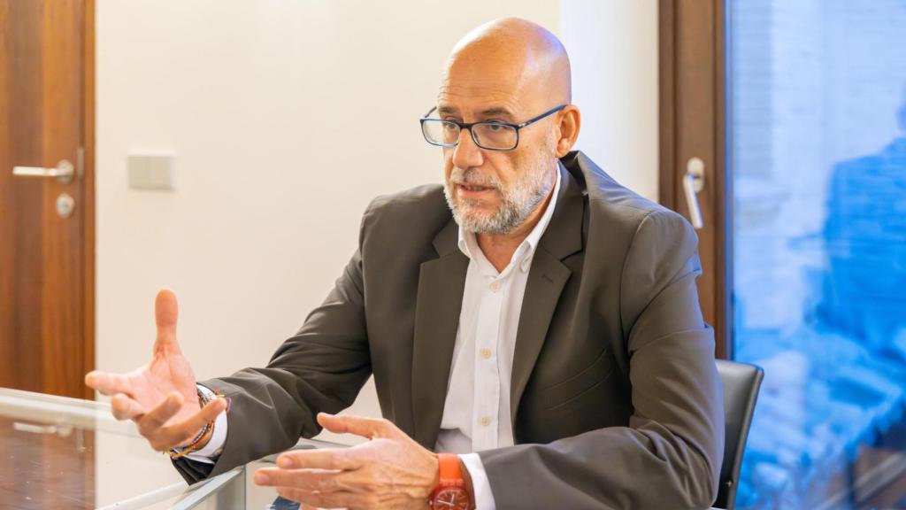 Un momento de la entrevista.